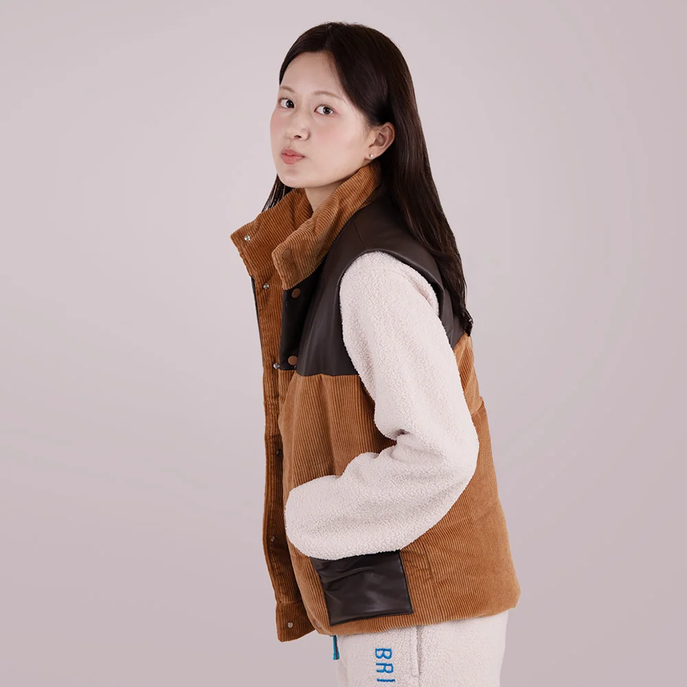 ELIEZER DOWN VEST_BROWN