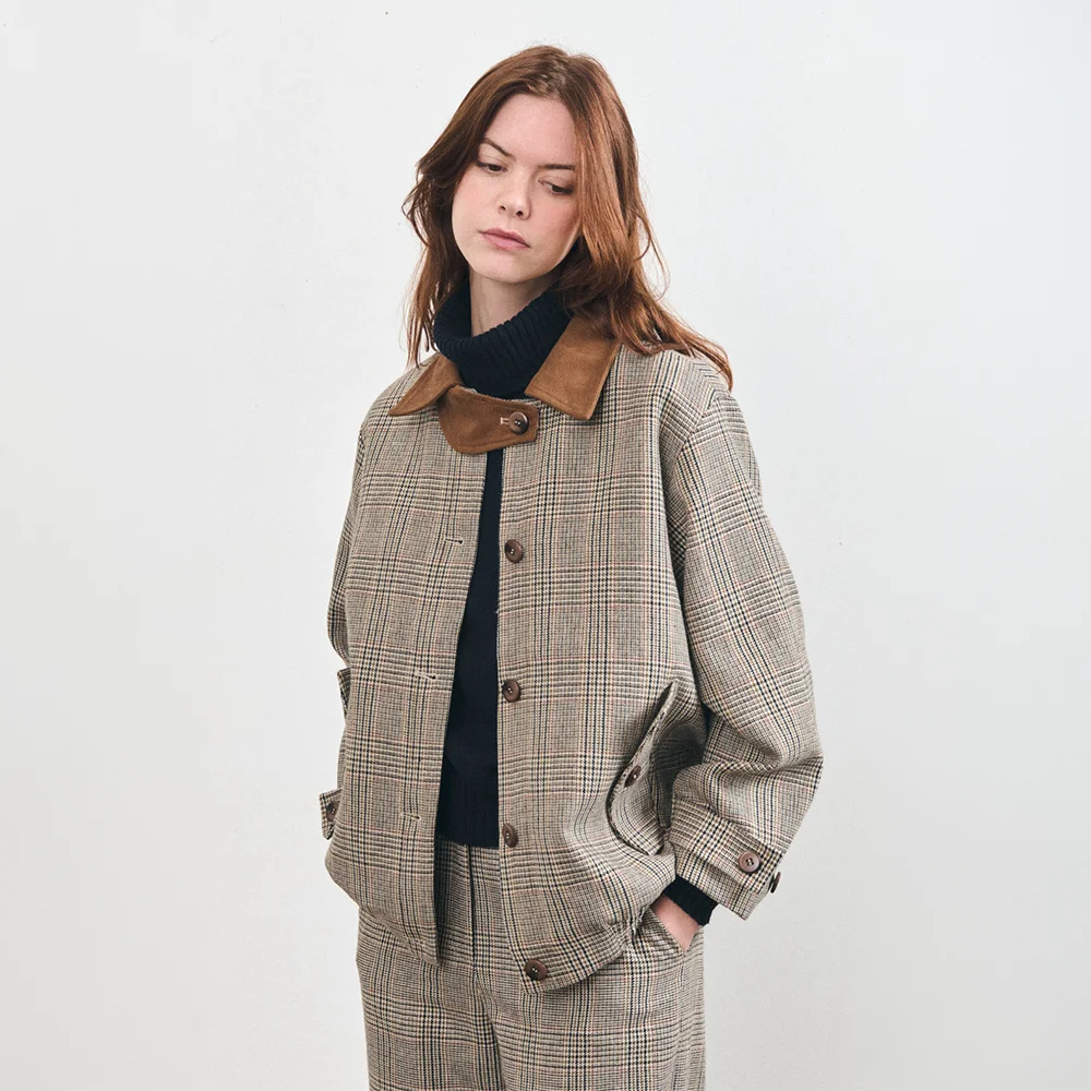 VOISIN-BOYISH JACKET_Brown