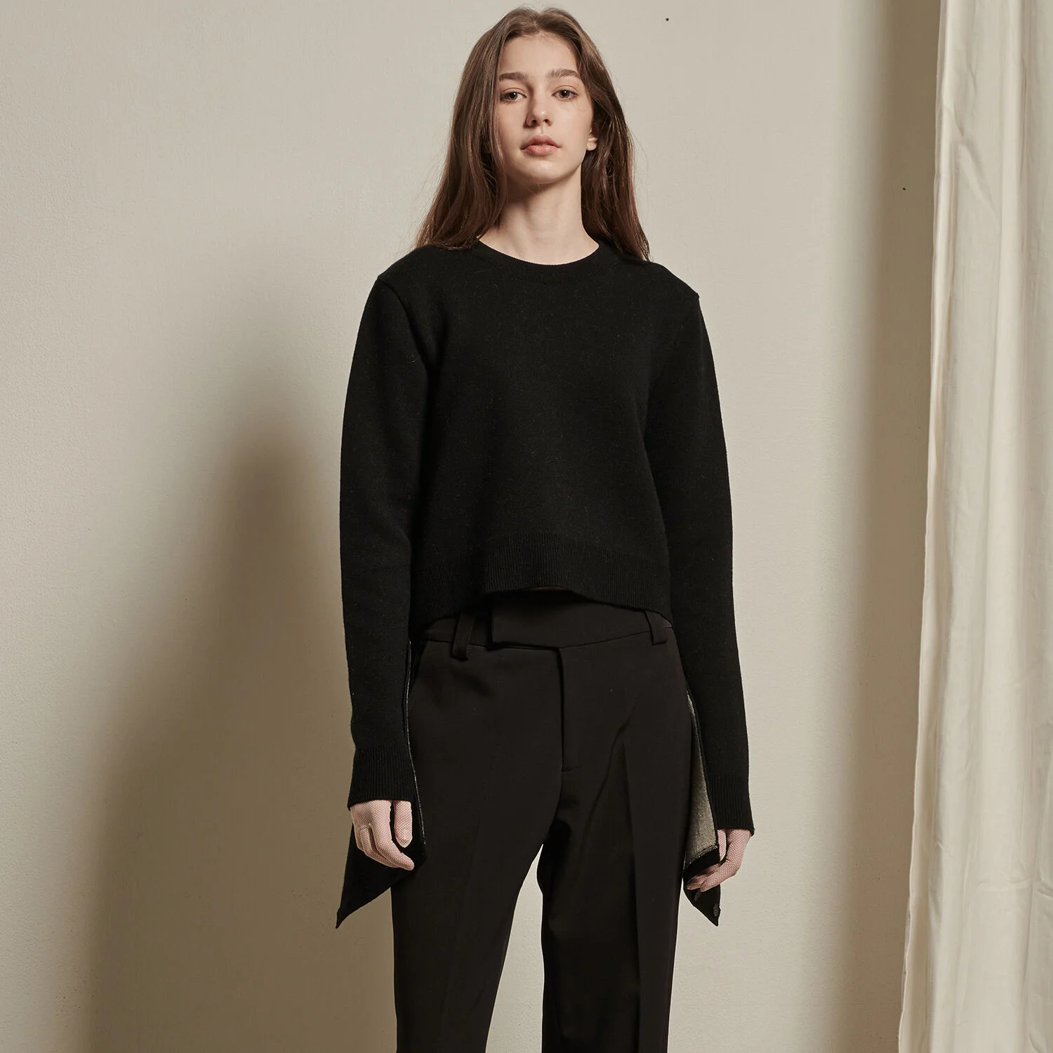 Frankie Knit Top _ Black
