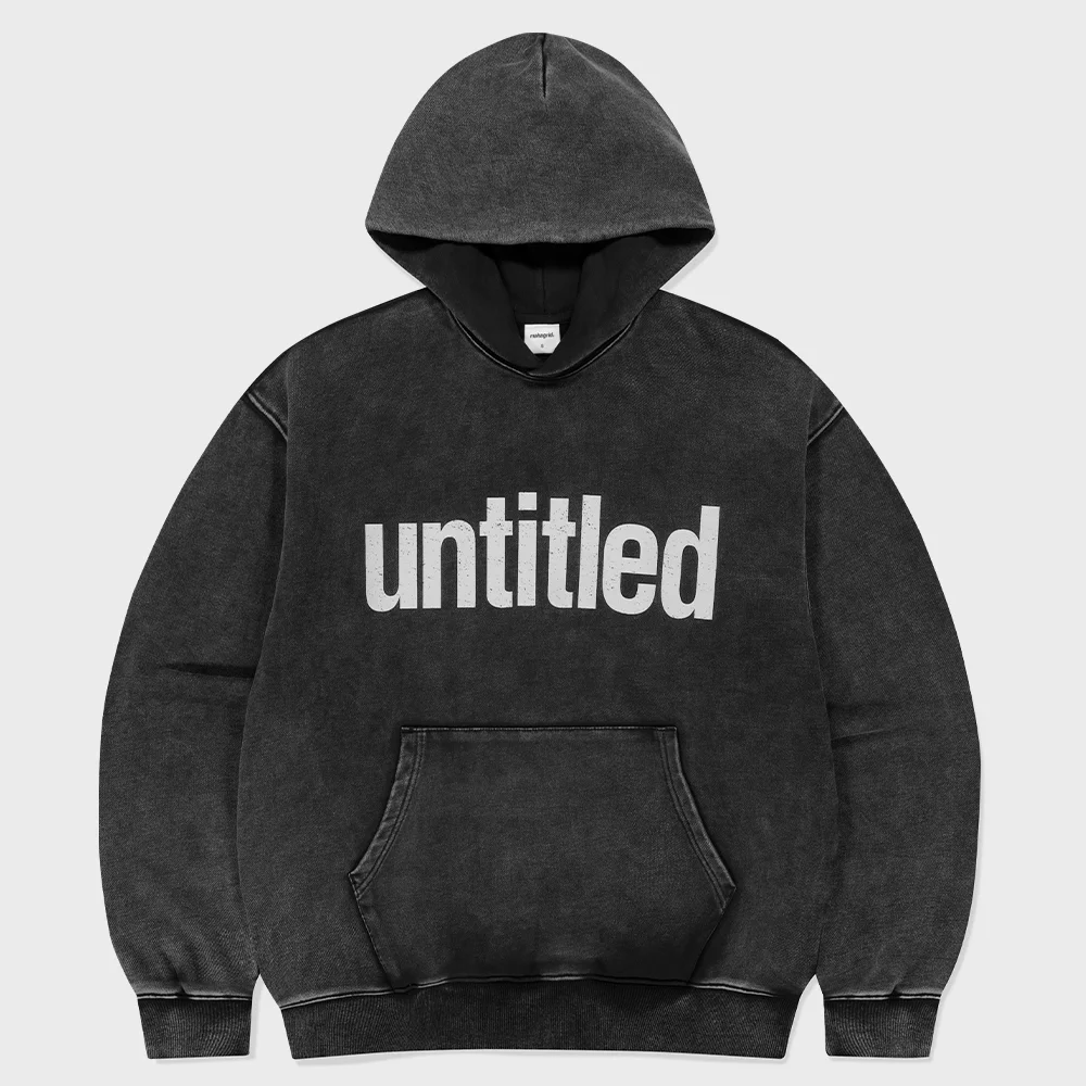FADED UNTITLED HOODIE BLACK(MG2FFMM410A)