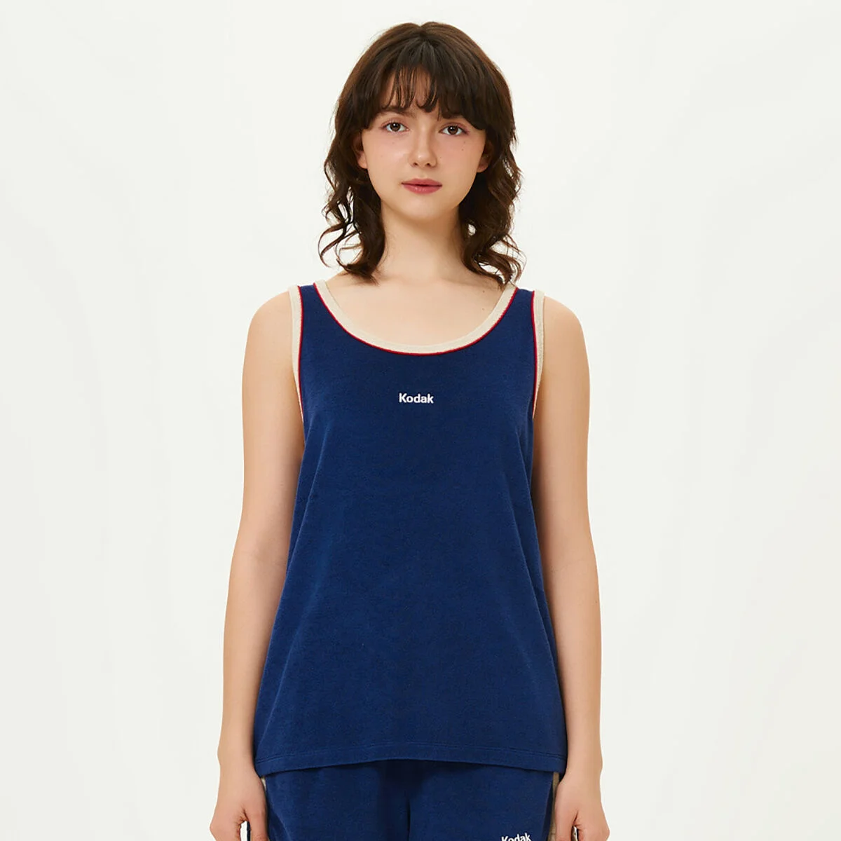 毛圈布 無袖 女裝 NAVY