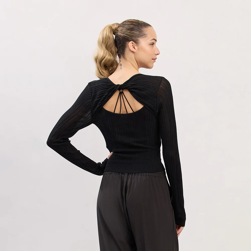 SP201 TWISTED KNIT BLACK