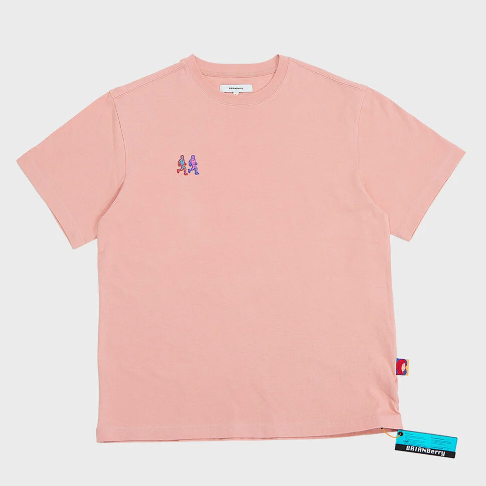 TWINS WAPPEN TEE_PEACH