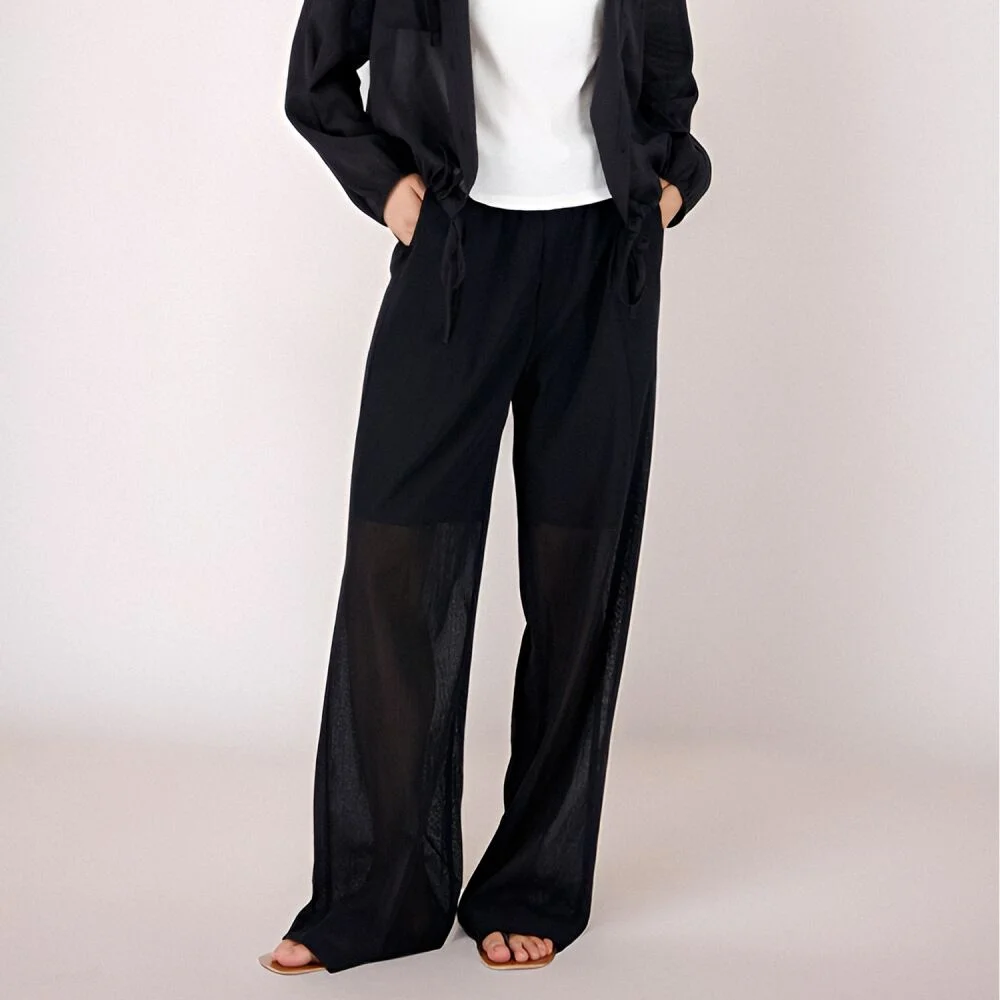 Sheer Bending Slacks _Black