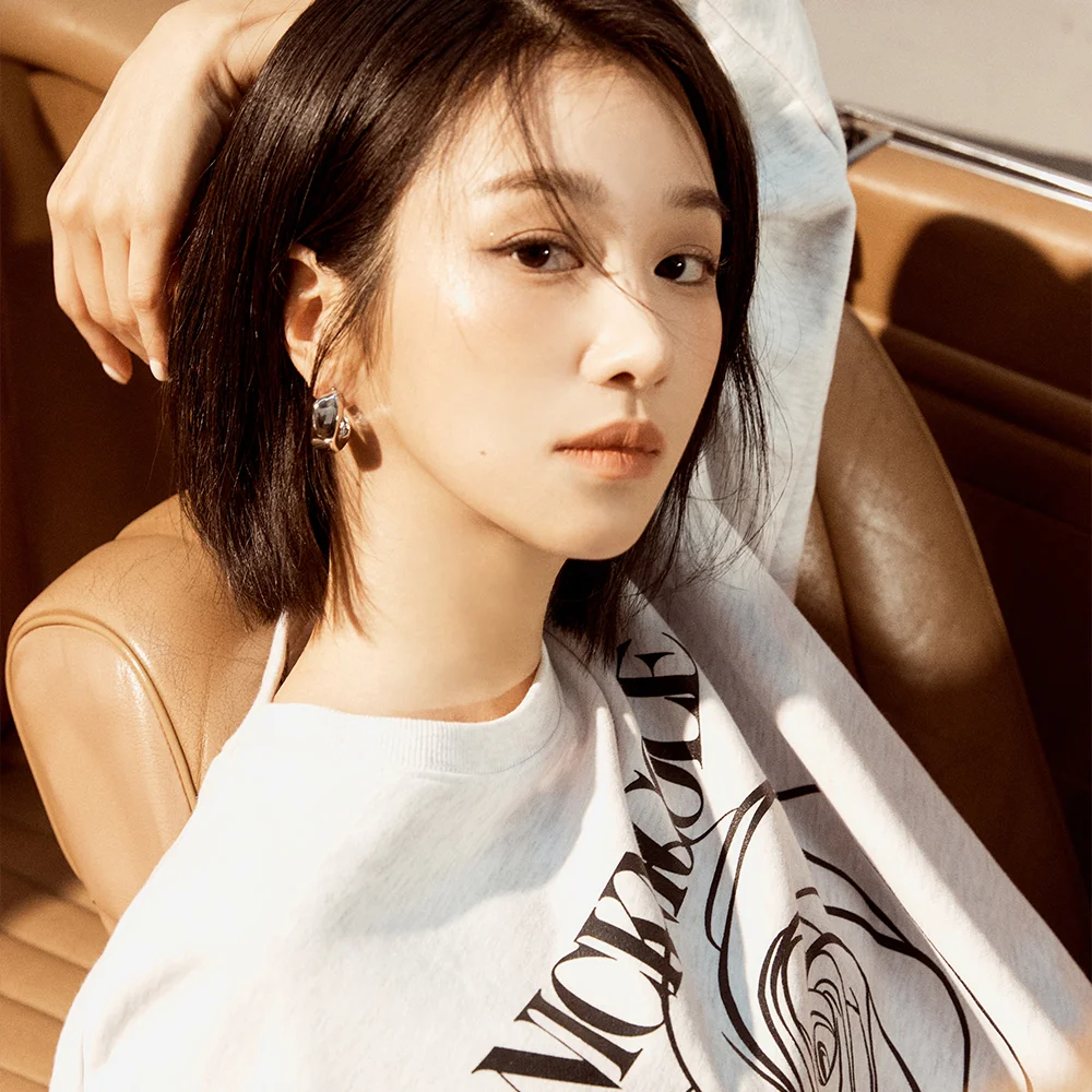 NICOLE ROSE PRINTING SWEATSHIRT_MELANGE BLACK