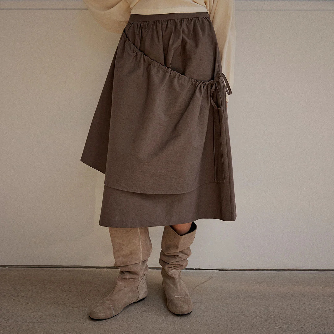 COTTON APRON SKIRT