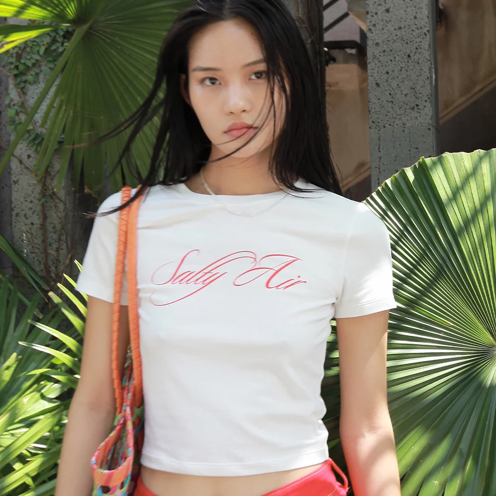 Kyss Crop Tee_White