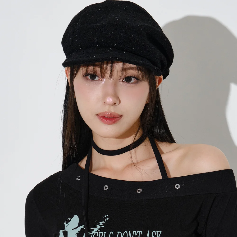 羊毛 粗花呢 不對稱 大 獵人帽