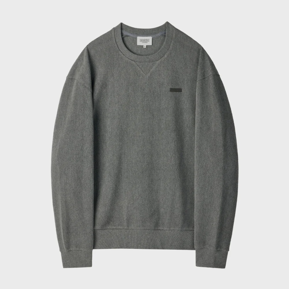 HERRINGBONE SWEATSHIRT - M/GREY (P254USW480)