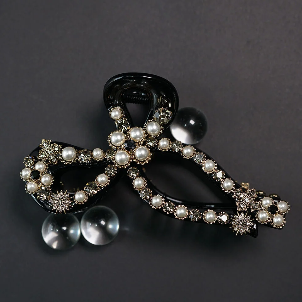 Princess Crystal Pearl Hair Clip