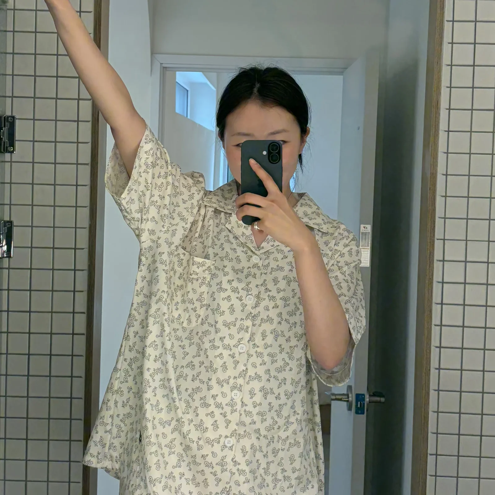 Alldays Flo Air 寬鬆版型 短袖 夏季 睡衣 套裝(w) - 01 Poseul 花園 (夏日禮品套裝)