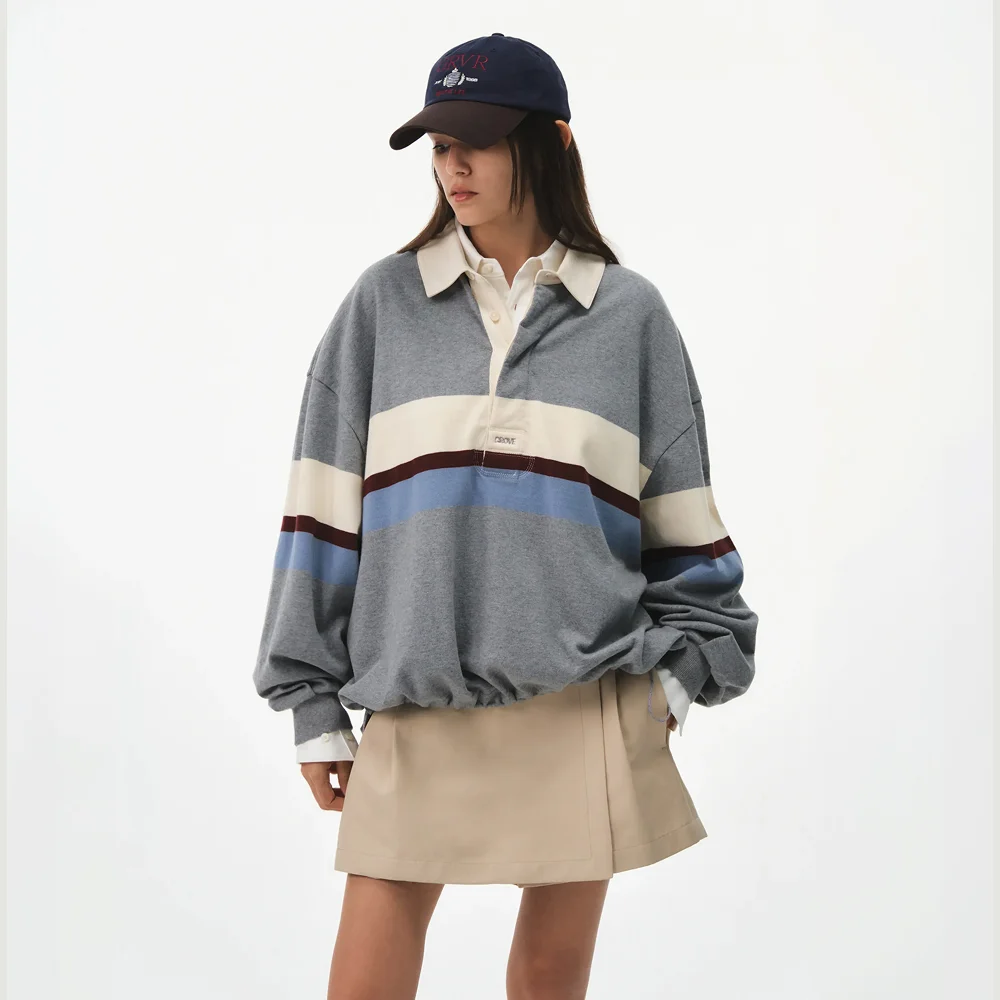 26FW HAGUE RUGBY SWEATSHIRT (MELANGE GRAY)