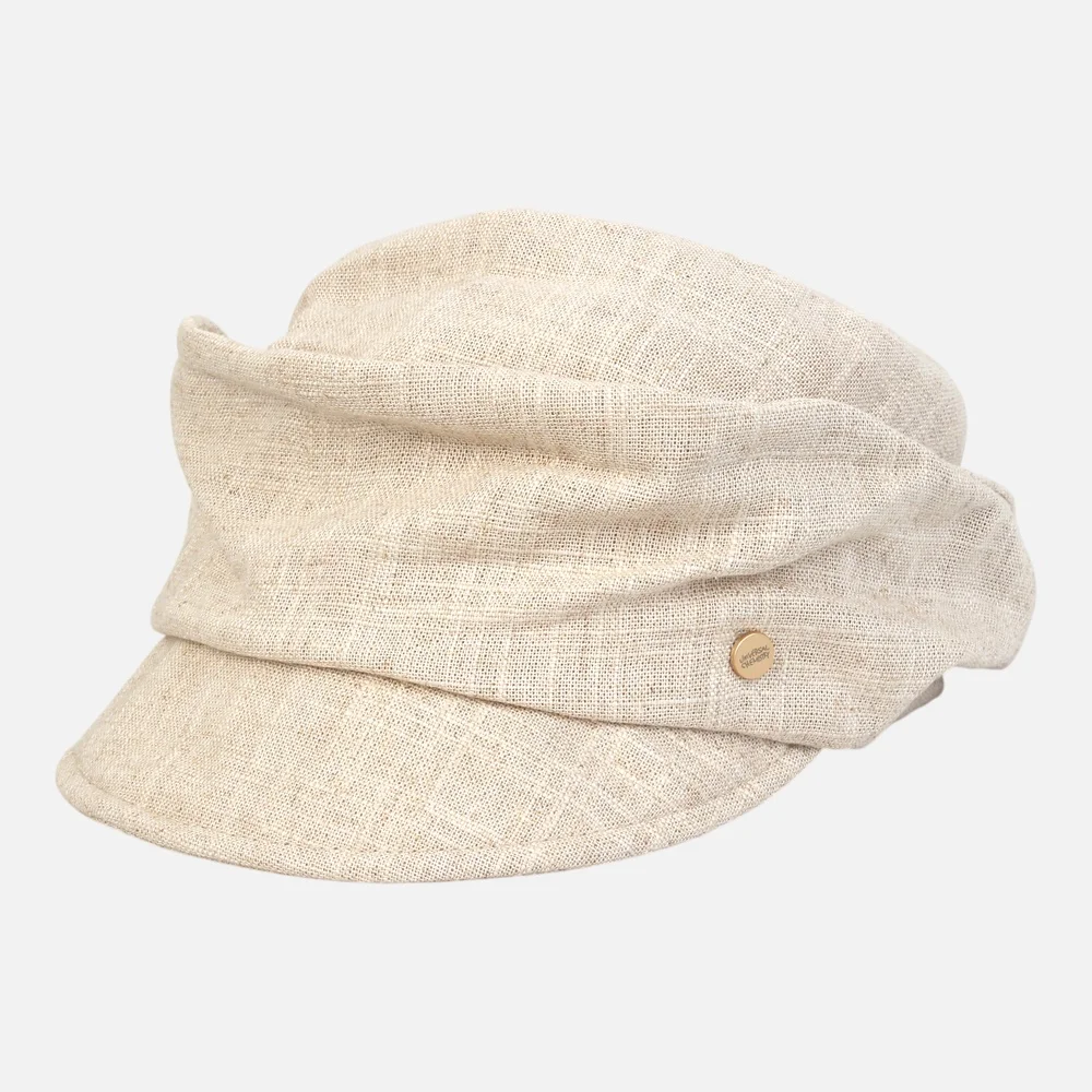 Wire Wrinkle Beige Marine Cap Marine Cap