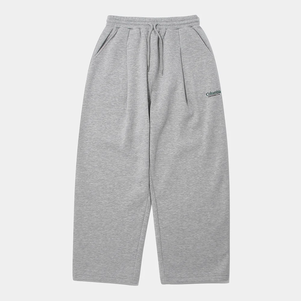 NYC EMB FLEECE PINTUCK SWEATPANTS_M.GRAY