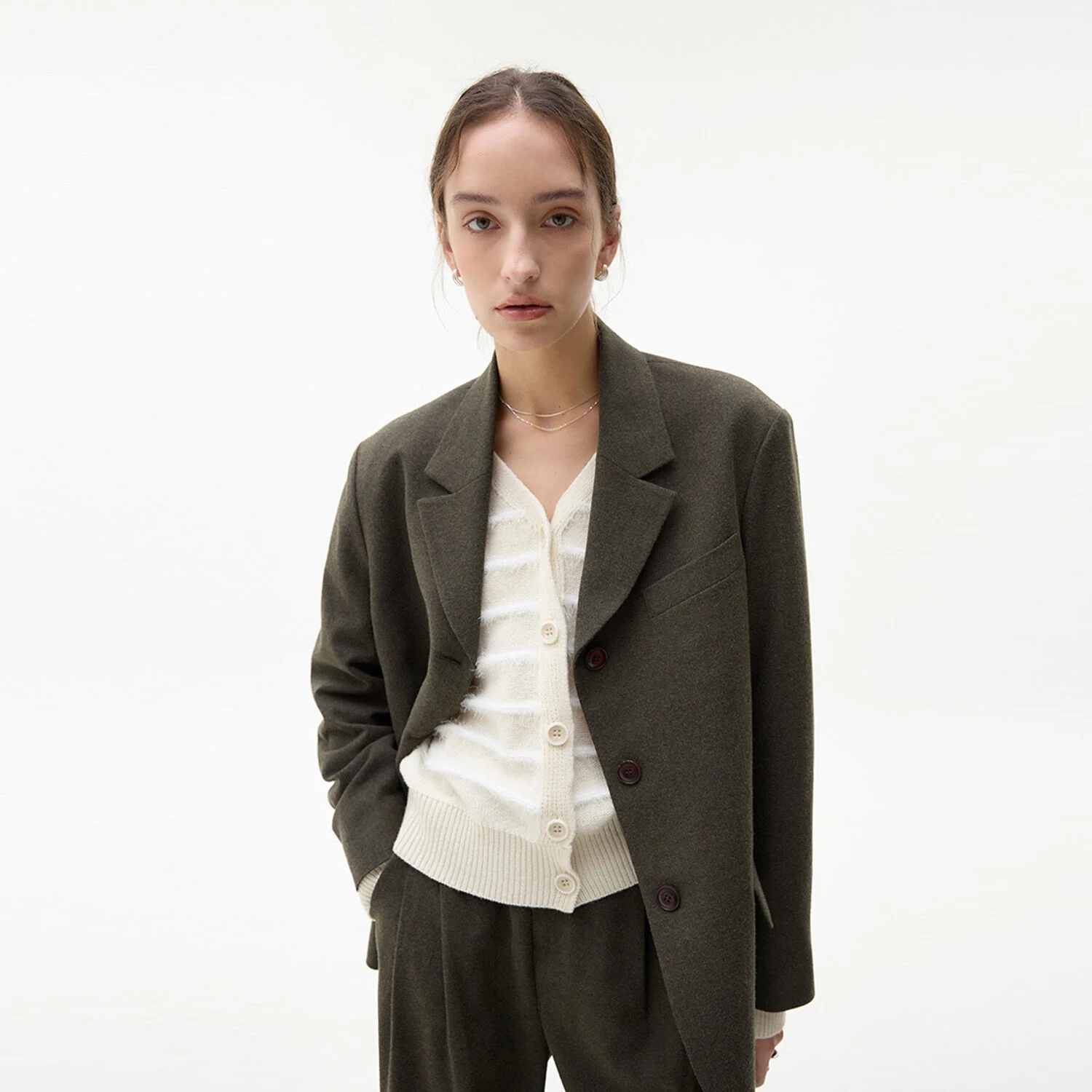 LK SET-UP JACKET(KHAKI)