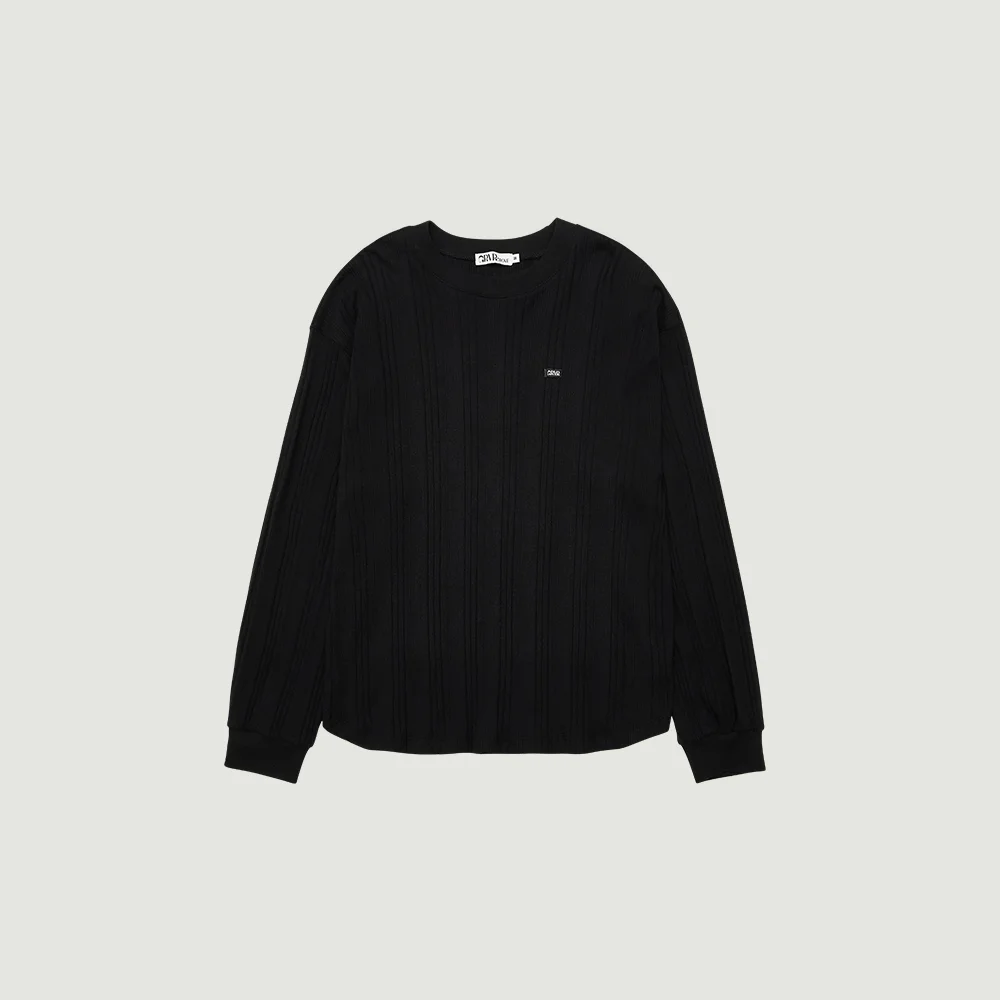 AUDREY L/S T-SHIRT (BLACK)