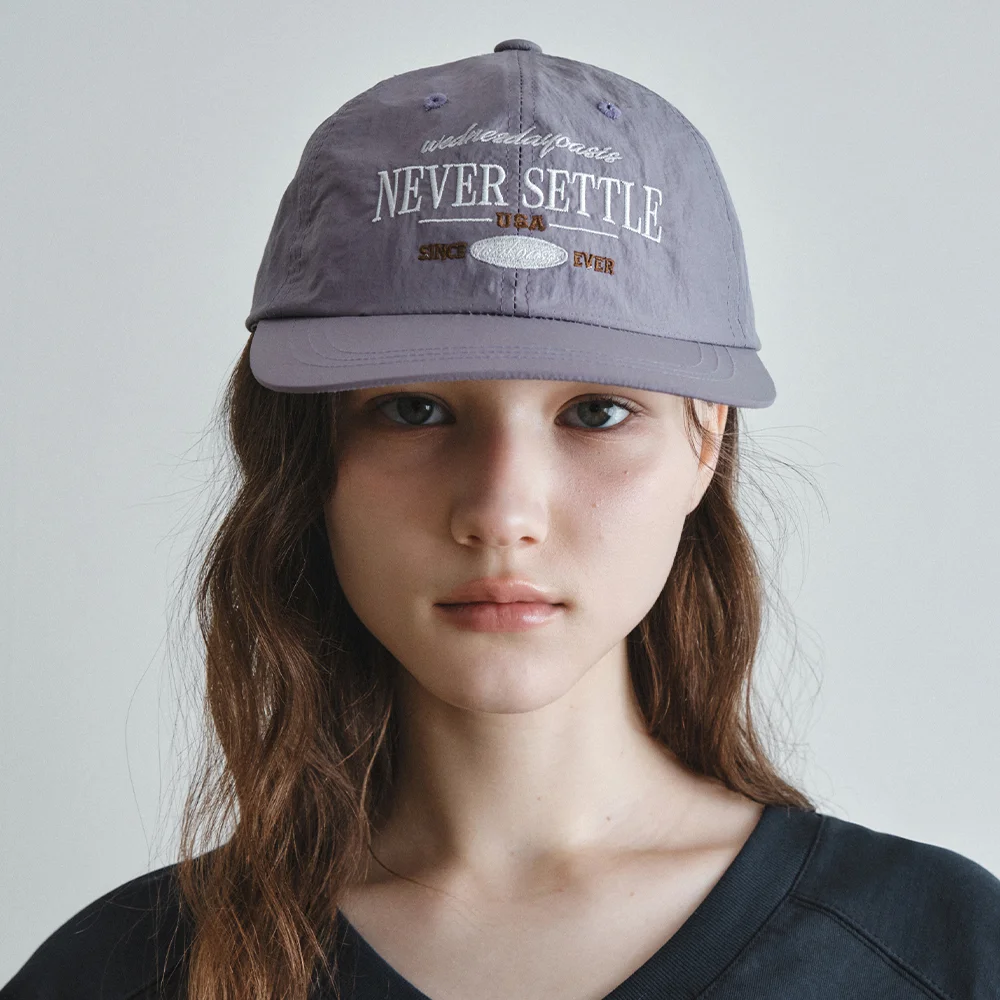 Never Settle Nylon Ball Cap_LIGHT PURPLE(W26ACC02)