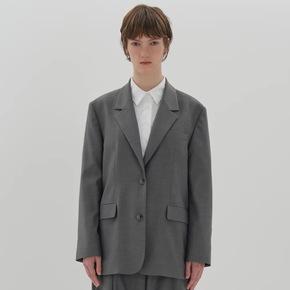 classic oversized jacket_gray