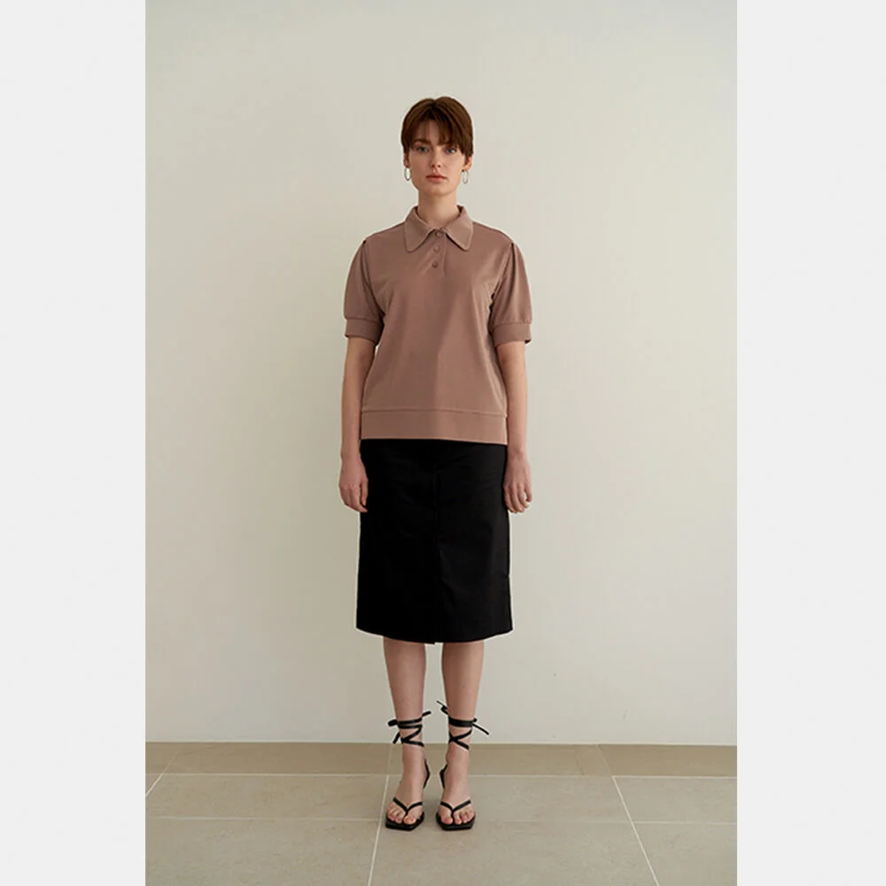 dd signature pique st shirt_Mocha