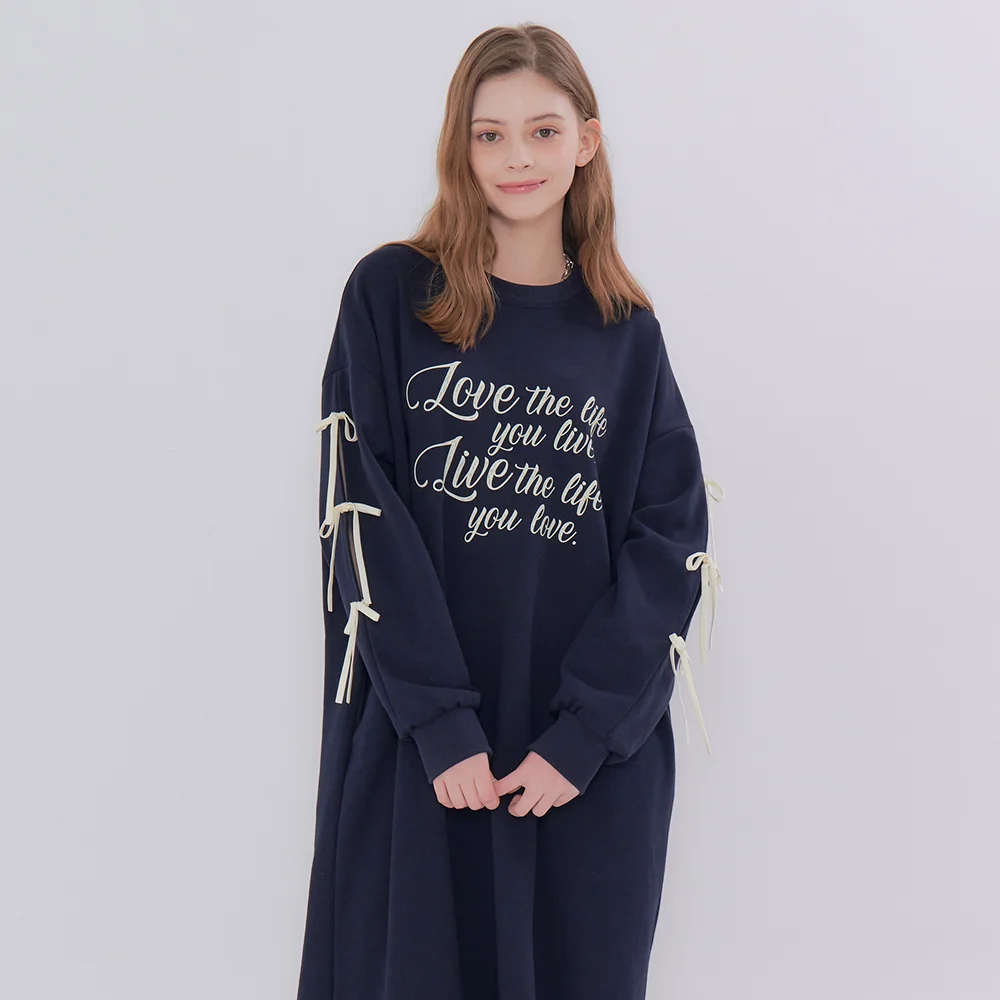 MET ribbon one-piece navy