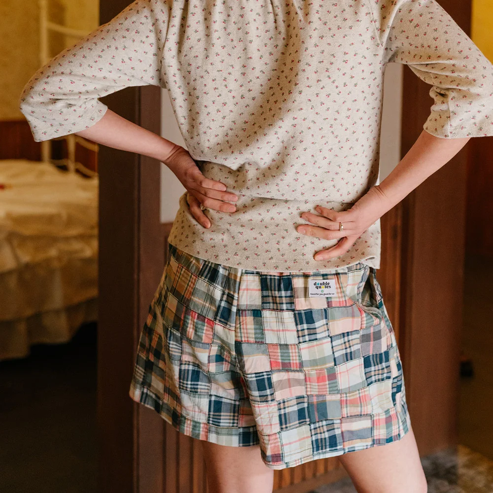 Patchwork Easy Shorts (Natural Mix)