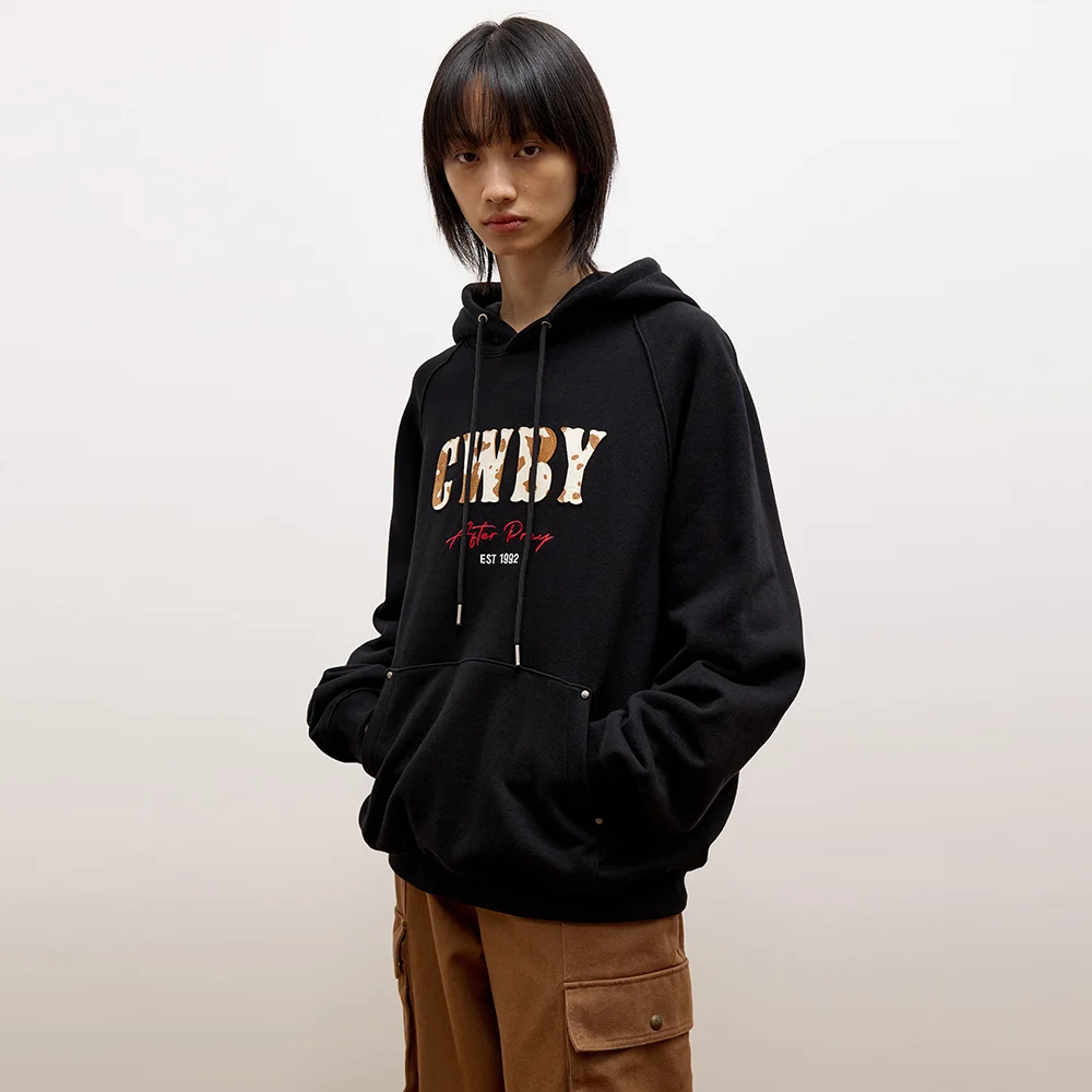 CWBY 套頭 衛衣 連帽衫 黑色