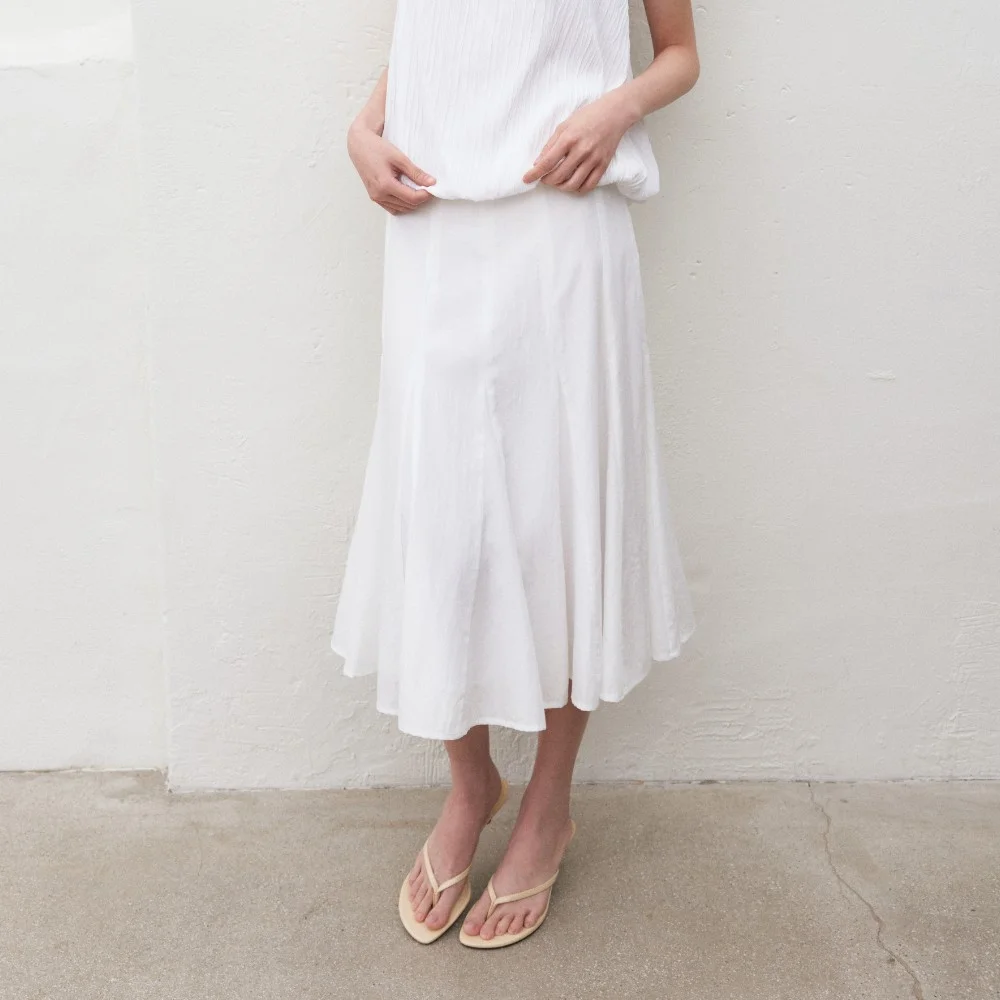 FLUTT FLARE SKIRT_WHITE
