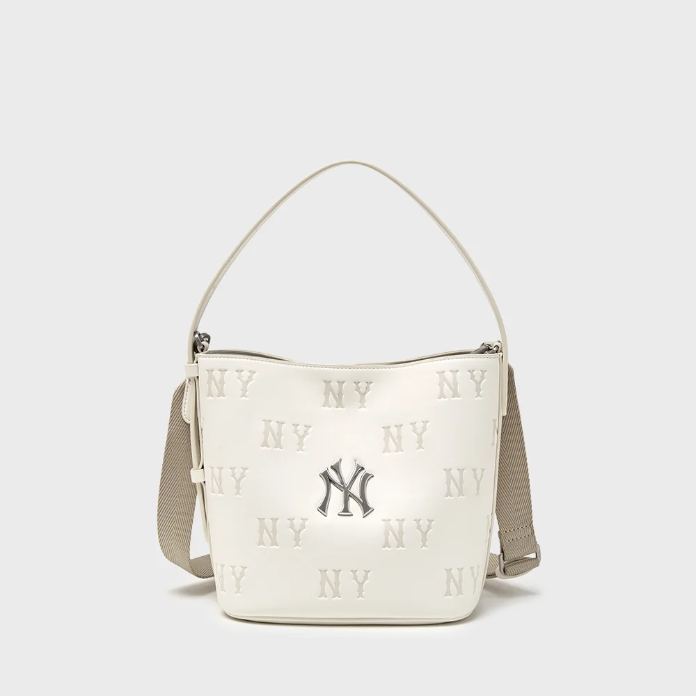 經典 Monogram 壓紋 水桶袋 NY (Cream)