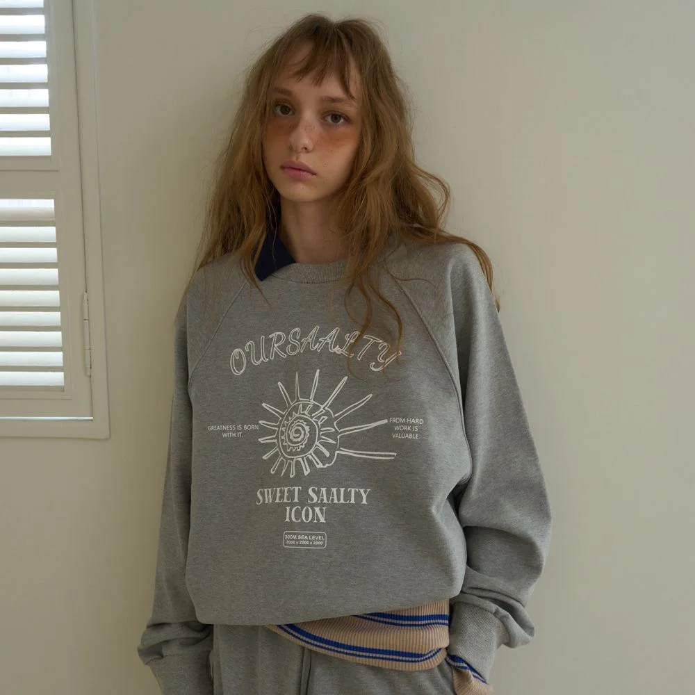 Fossil Crew Neck / MelangeGray