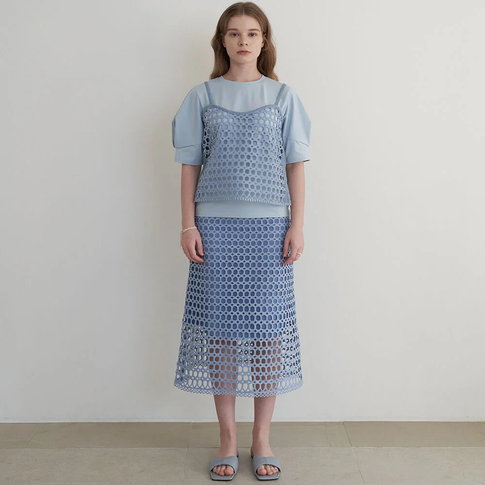 Lace Skirt (Sky Blue)