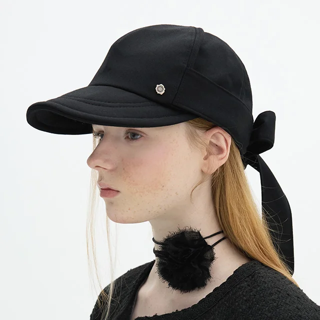 Back Ribbon Wire Cap - Noir