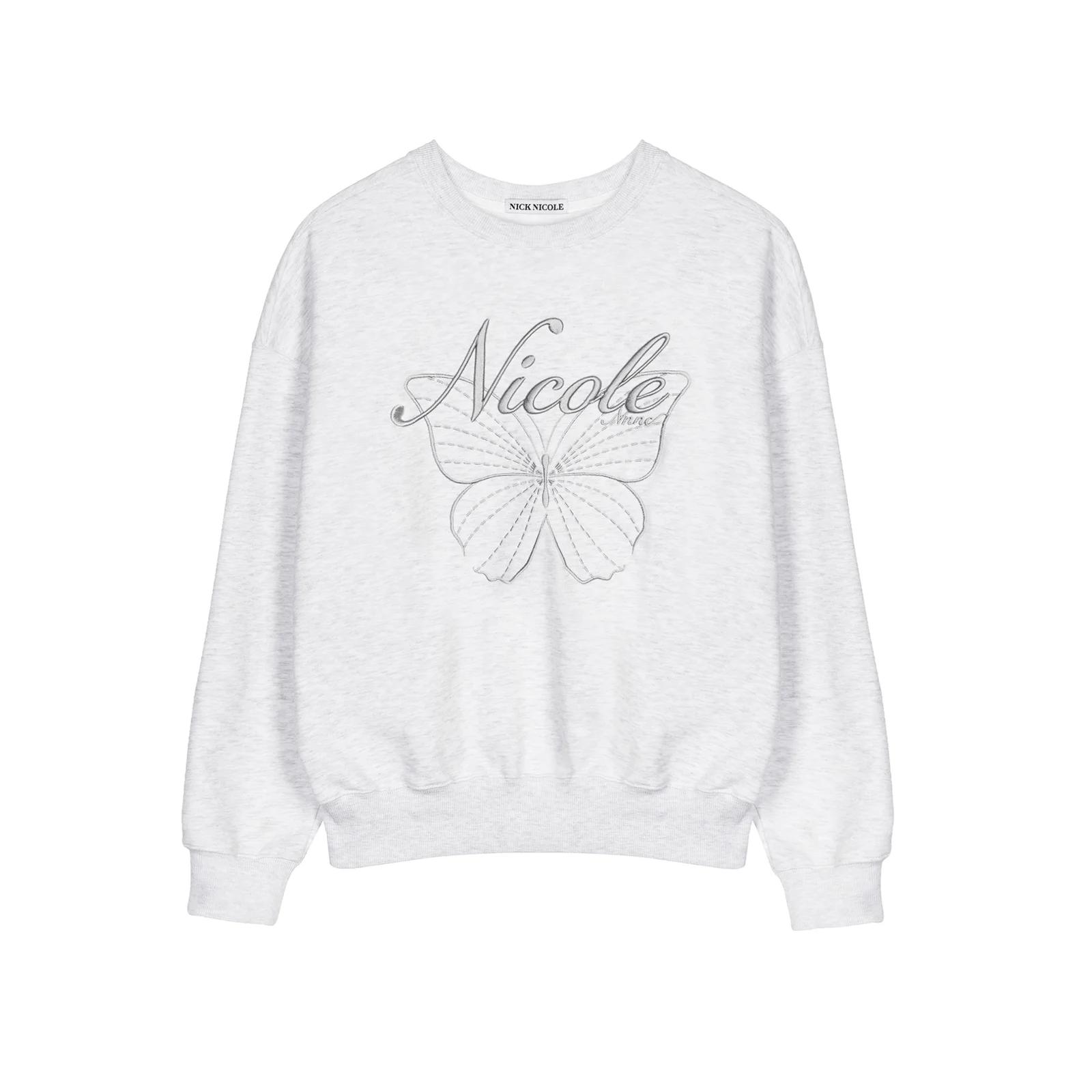 NICOLE BUTTERFLY SWEATSHIRT_MELANGE GRAY