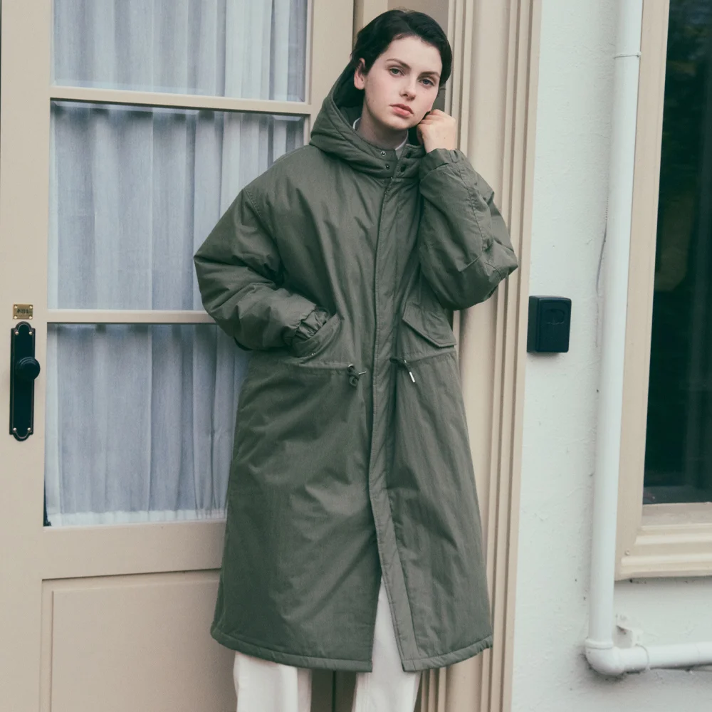 W/M-65 FishTail Hooded Jacket Padded Coat_KHAKI