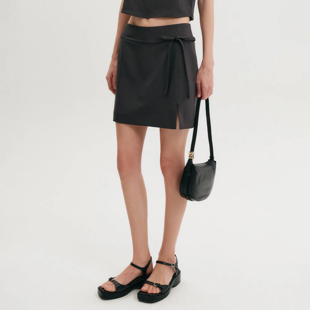 Sena H型 套裝 迷你 半身裙_炭灰色 / SENNA H-LINE SET MINI SKIRT_CHARCOAL