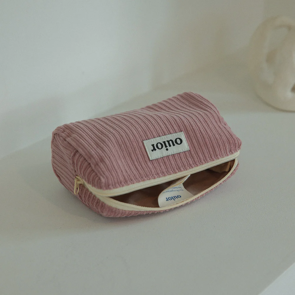 ouior everyday pouch - corduroy rose pink