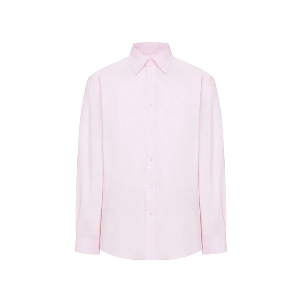 ALCSH011 鈕扣領 牛津布 襯衫_pink