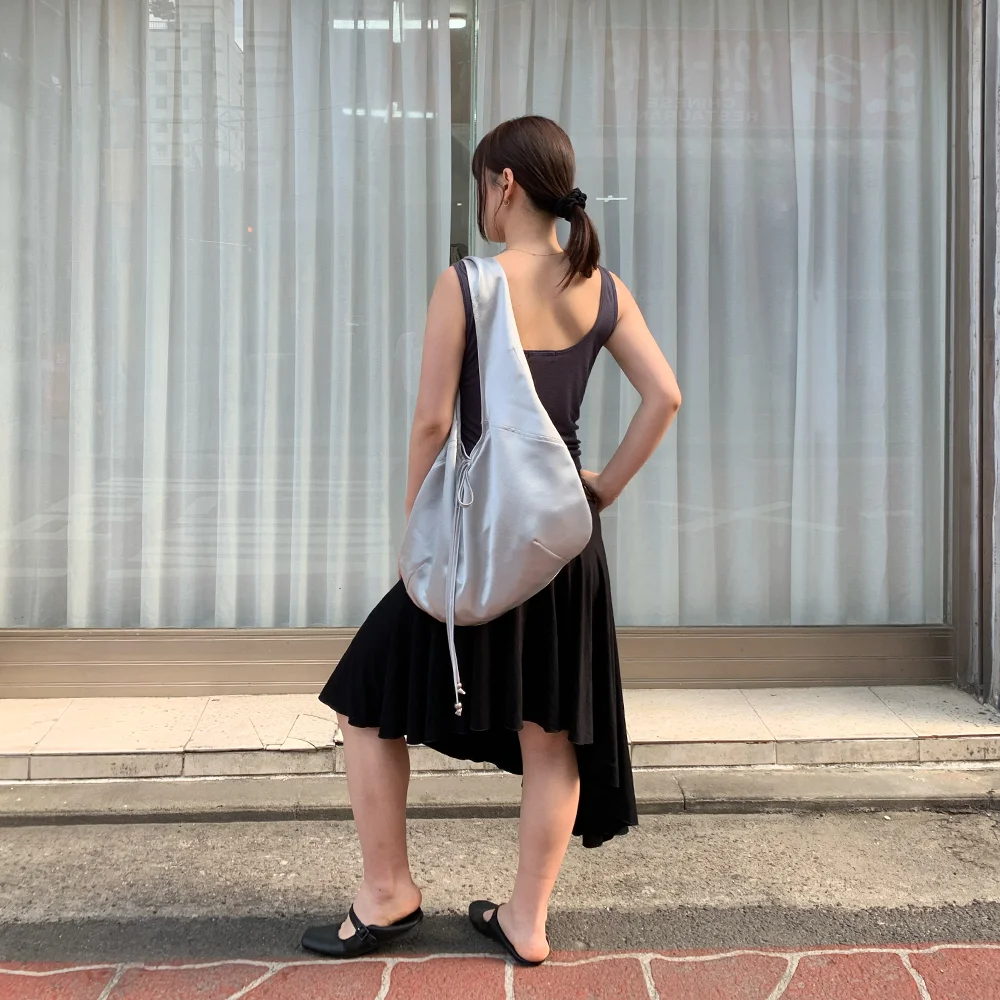 Veil Satin Bag - Mint Silver