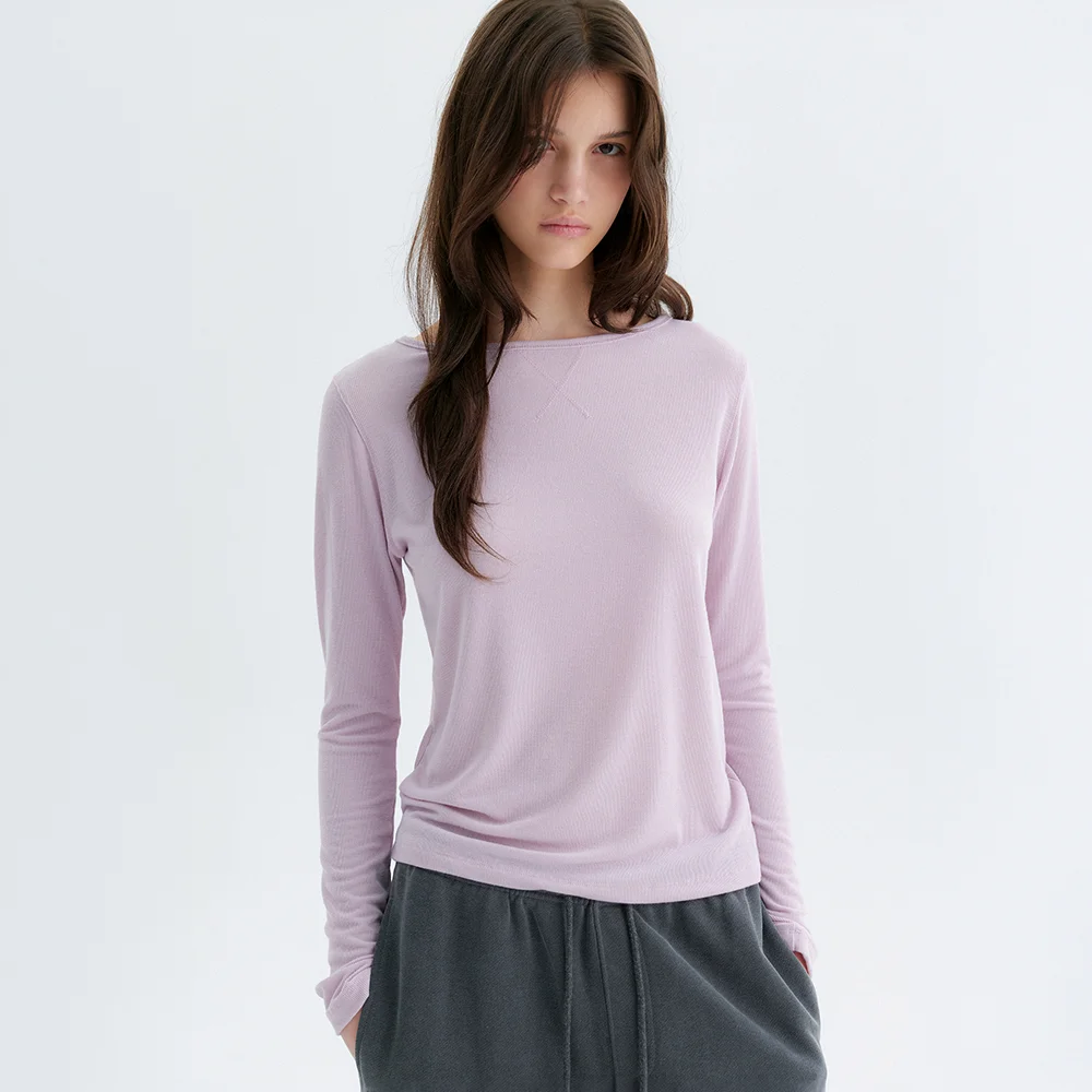 Slim Est Logo Top - Light Pink