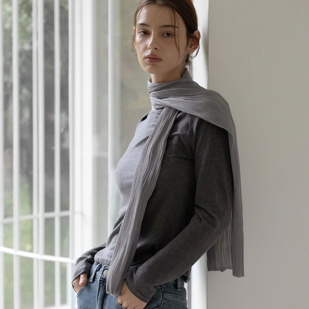 Boat-neck raika top - Chacoal