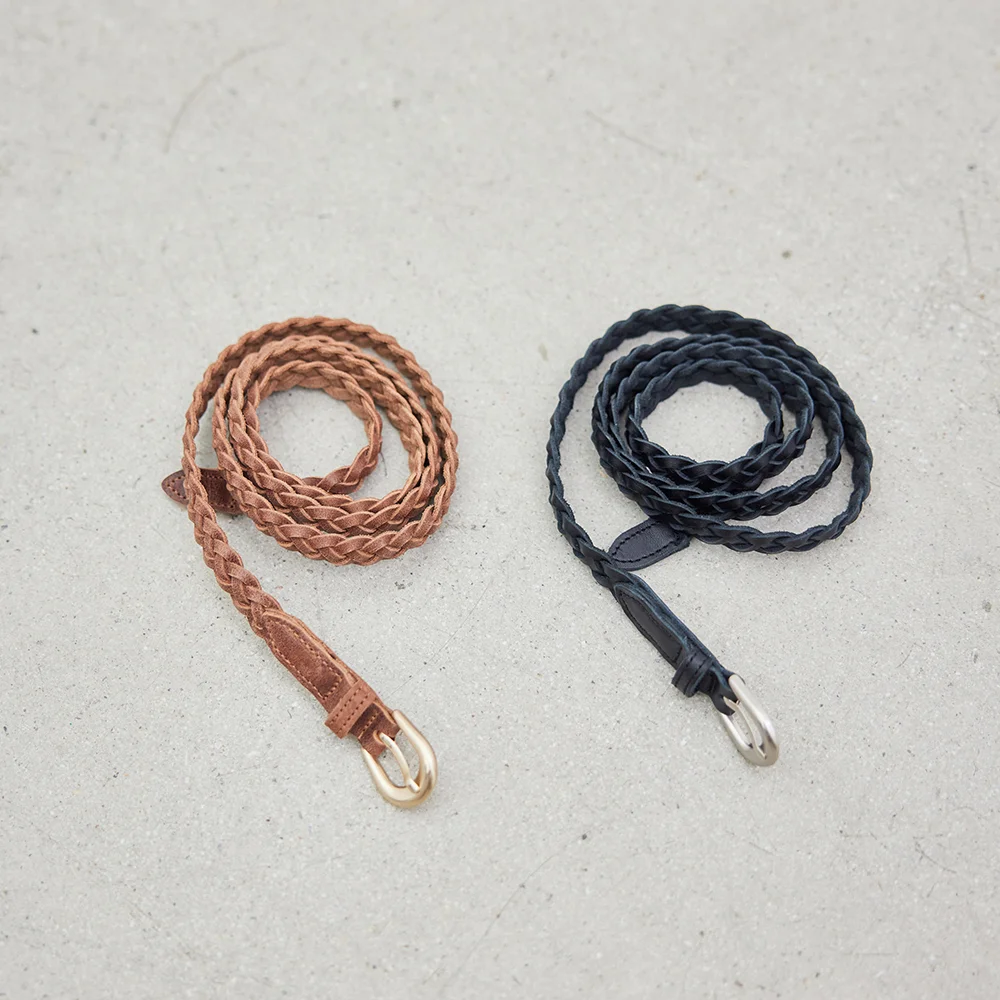 Twist Leather Belt_Black