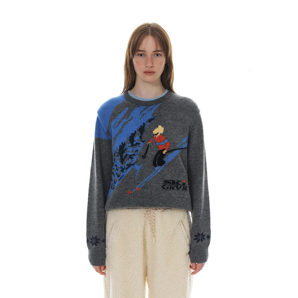 SKI PLAIN KNIT (2COLOR)