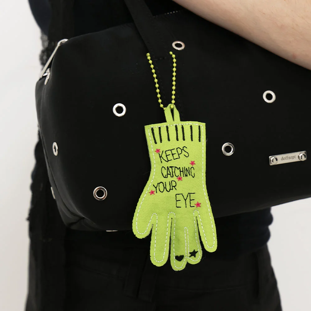 Peace Eyes Key Ring (Green)