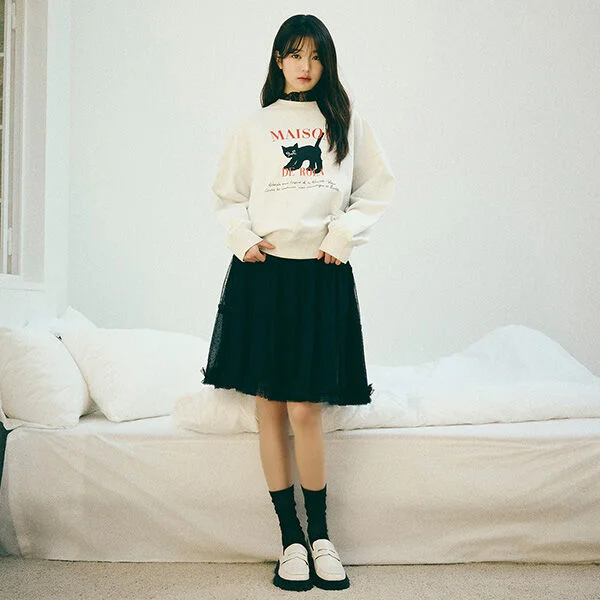 TUTU MIDI SKIRT BLACK
