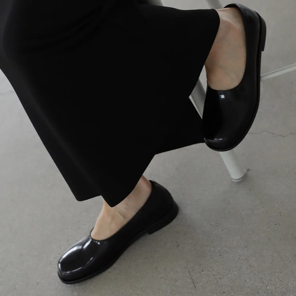 Minimal Round Loafer_26521_darkbrown