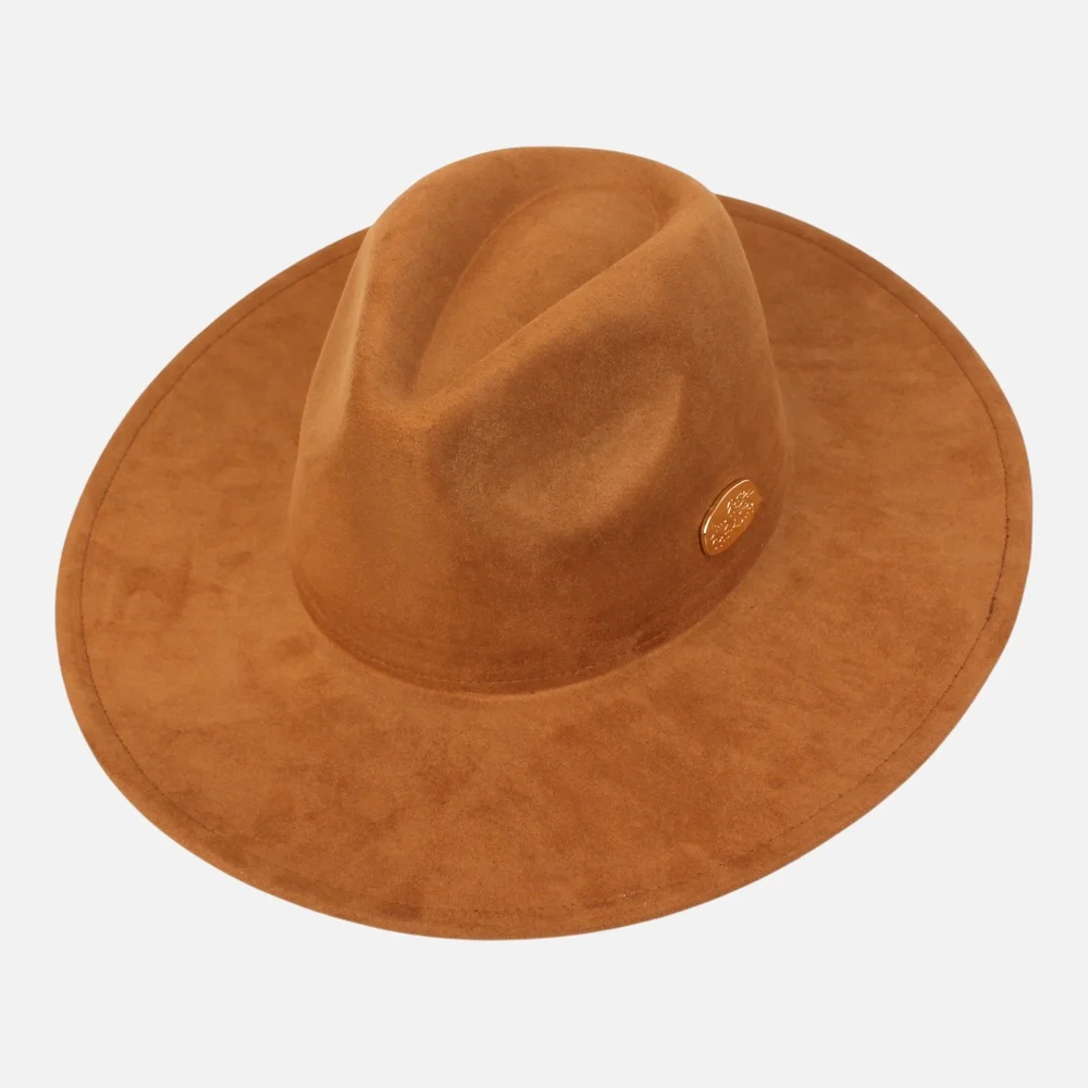 Suede Simple Camel Fedora 軟呢帽