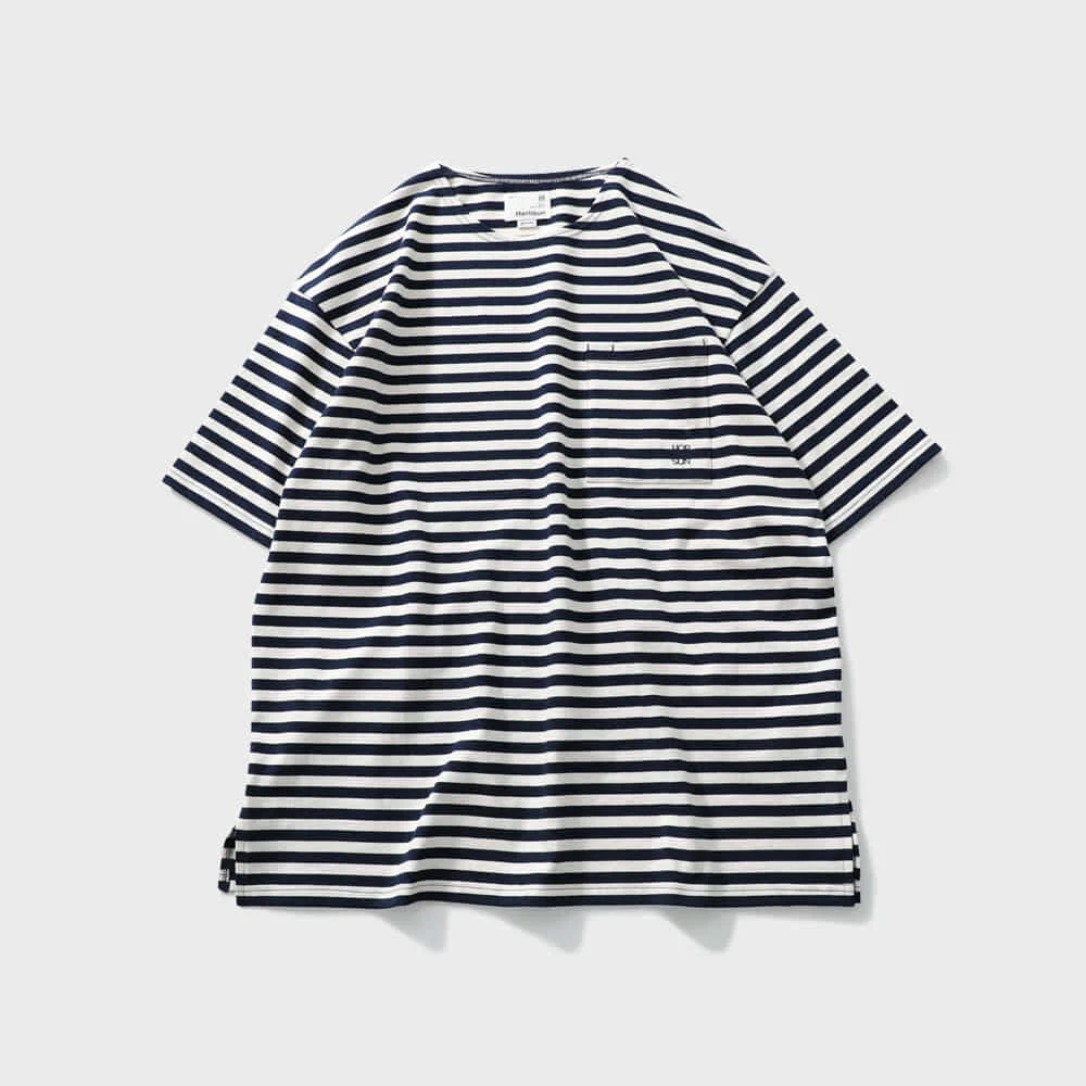 Union Short Sleeve Stripe T-shirt Navy
