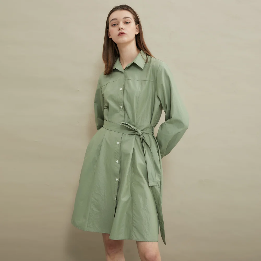 Gloss shirt dress