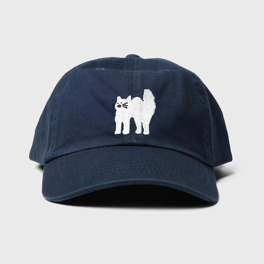 Wake Up Cat 棒球帽 - 海軍藍