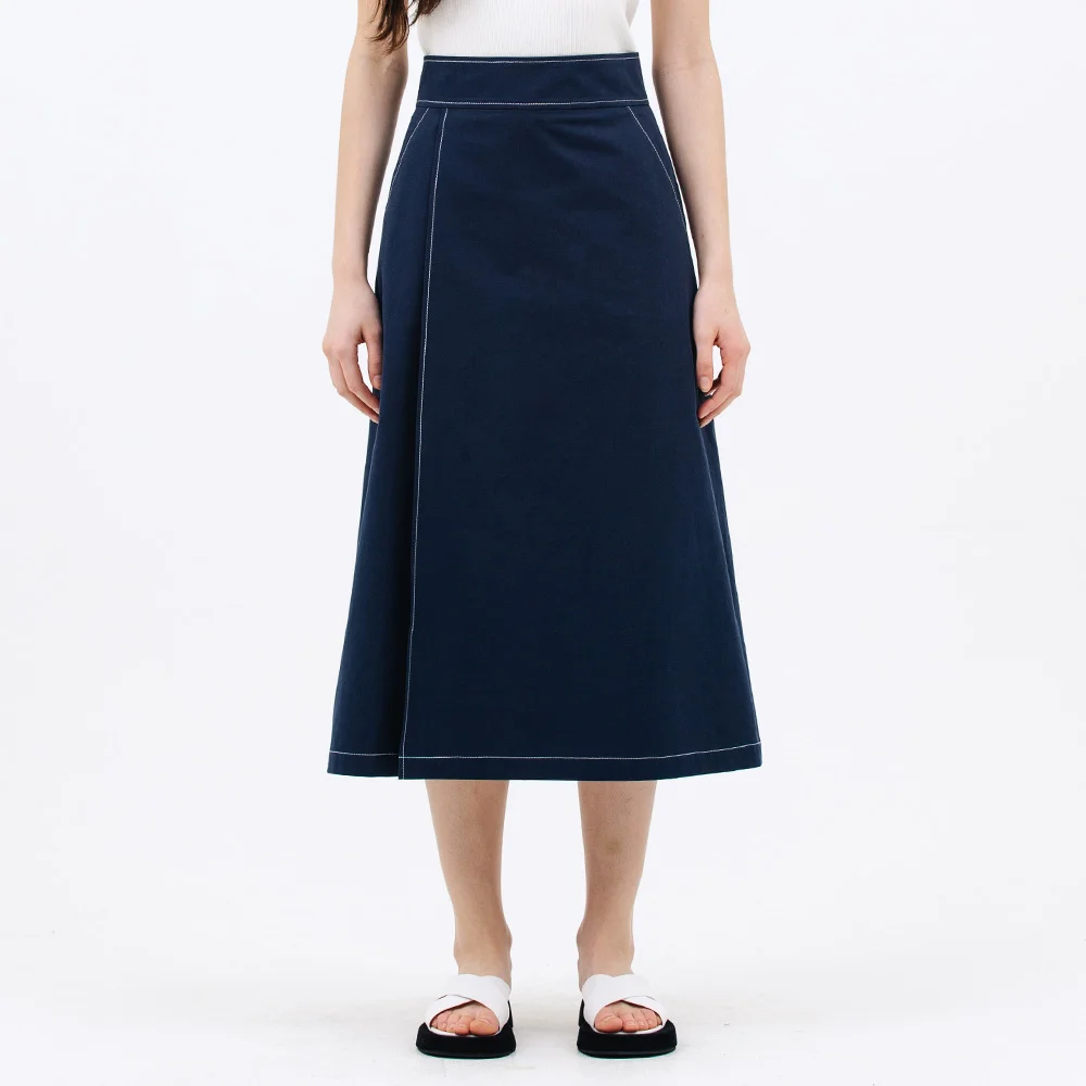 stitch skirt_navy