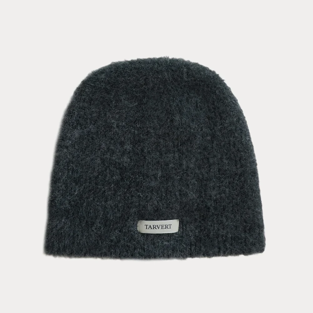 Enoa Hairy Beanie - charcoal
